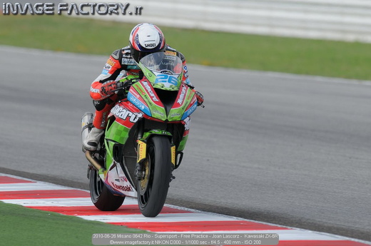 2010-06-26 Misano 0642 Rio - Supersport - Free Practice - Joan Lascorz -  Kawasaki ZX-6R